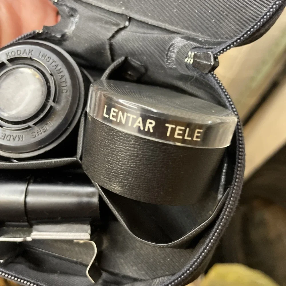Vintage Lentar Lens Set | Tele & Wide Lens w Caps Finder | Kodak Insta